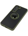 Hurtownia GSM - Etui z uchwytem na palec Bizon Case Hybrid Ring do Samsung Galaxy S22 przydymione z zieloną ramką - BIZ7761 - {ean13} - Hurt