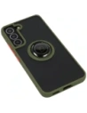 Hurtownia GSM - Etui z uchwytem na palec Bizon Case Hybrid Ring do Samsung Galaxy S22 przydymione z zieloną ramką - BIZ7761 - {ean13} - Hurt