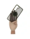 Hurtownia GSM - Etui z uchwytem na palec Bizon Case Hybrid Ring do Samsung Galaxy S22 przydymione z zieloną ramką - BIZ7761 - {ean13} - Hurt