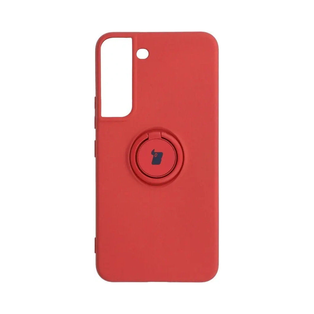 Hurtownia GSM - Etui Bizon Case Silicone Ring do Samsung Galaxy S22 ciemny róż - BIZ7764 - {ean13} - Hurt
