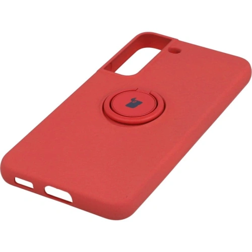 Etui Bizon Case Silicone Ring do Samsung Galaxy S22 ciemny róż