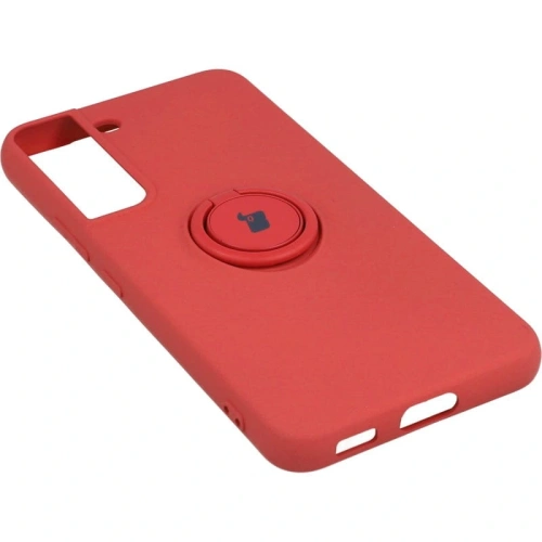 Etui Bizon Case Silicone Ring do Samsung Galaxy S22 ciemny róż