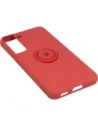 Hurtownia GSM - Etui Bizon Case Silicone Ring do Samsung Galaxy S22 ciemny róż - BIZ7764 - {ean13} - Hurt