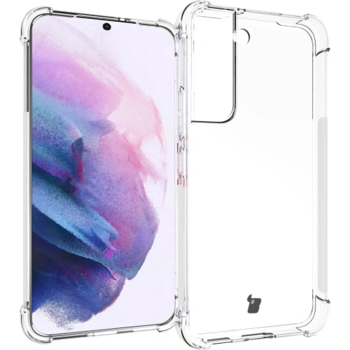 Etui + 2x szkło na ekran + obiektyw Bizon Case Clear Pack do Samsung Galaxy S22 przezroczyste