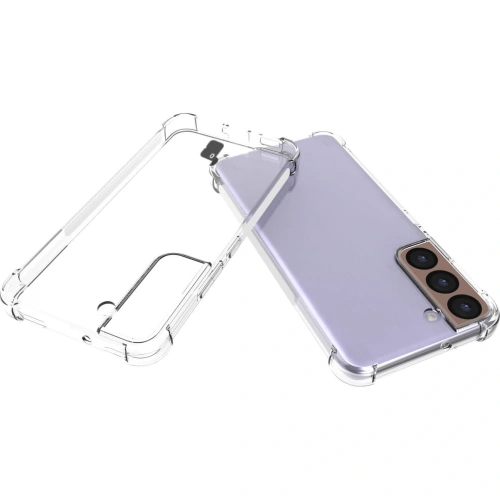 Etui + 2x szkło na ekran + obiektyw Bizon Case Clear Pack do Samsung Galaxy S22 przezroczyste