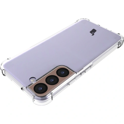 Etui + 2x szkło na ekran + obiektyw Bizon Case Clear Pack do Samsung Galaxy S22 przezroczyste