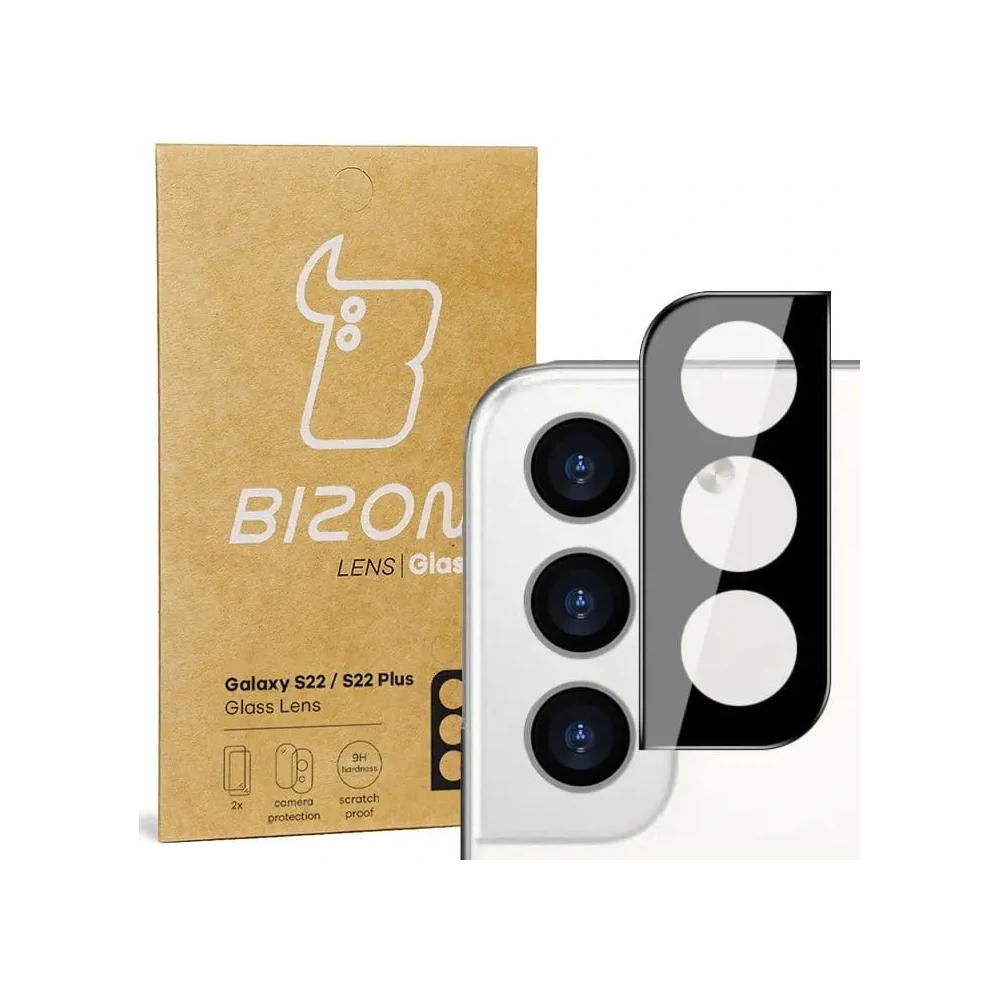 Hurtownia GSM - Sklo na fotoaparát Bizon Glass Lens do Samsung Galaxy S22 / S22 Plus [2 PACK] - BIZ1585 - {ean13} - Hurt