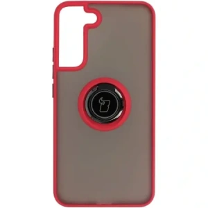 Hurtownia GSM - Etui z uchwytem na palec Bizon Case Hybrid Ring do Samsung Galaxy S22 Plus przydymione z czerwoną ramką - BIZ7775 - {ean13} - Hurt