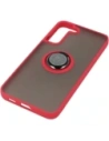 Wholesale Bizon Case Hybrid Ring Samsung Galaxy S22 Plus smoky with a red frame - BIZ7775 - {ean13} - Hurt