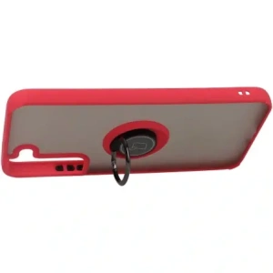 Wholesale Bizon Case Hybrid Ring Samsung Galaxy S22 Plus smoky with a red frame - BIZ7775 - {ean13} - Hurt