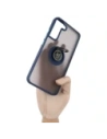 Hurtownia GSM - Etui z uchwytem na palec Bizon Case Hybrid Ring do Galaxy S22 Plus, przydymione z granatową ramką - BIZ7776 - {ean13} - Hurt