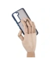 Hurtownia GSM - Etui z uchwytem na palec Bizon Case Hybrid Ring do Galaxy S22 Plus, przydymione z granatową ramką - BIZ7776 - {ean13} - Hurt