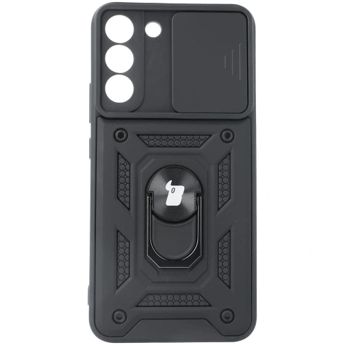 Etui Bizon Case CamShield Ring do Samsung Galaxy S22 Plus czarne