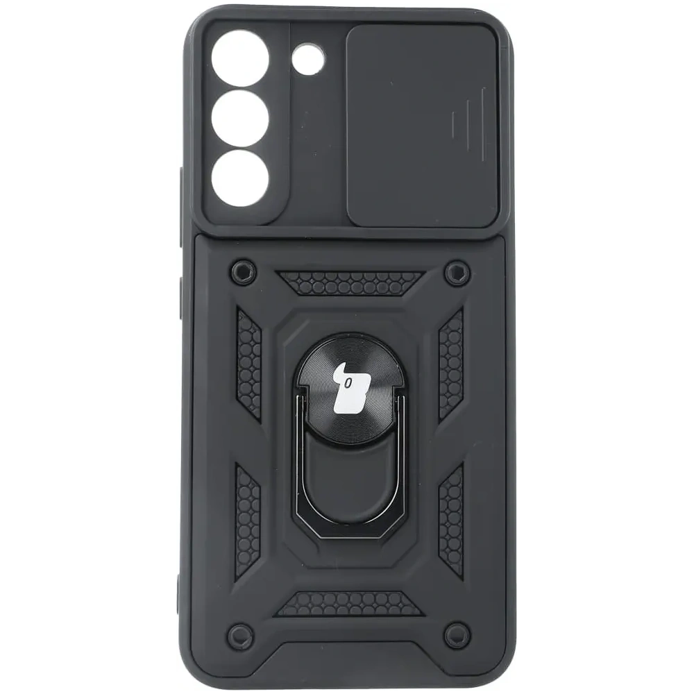 Hurtownia GSM - Etui Bizon Case CamShield Ring do Galaxy S22 Plus, czarne - BIZ7777 - {ean13} - Hurt