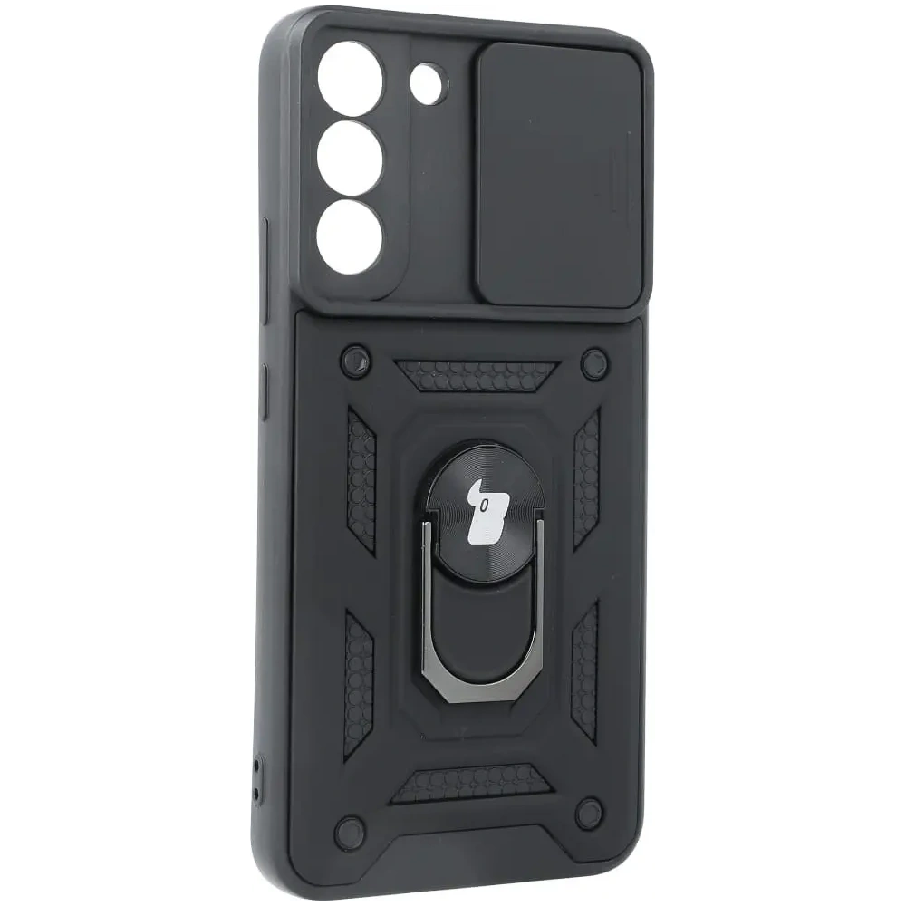 Hurtownia GSM - Etui Bizon Case CamShield Ring do Galaxy S22 Plus, czarne - BIZ7777 - {ean13} - Hurt