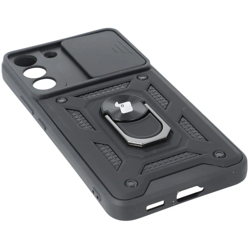 Etui Bizon Case CamShield Ring do Samsung Galaxy S22 Plus czarne