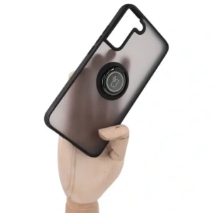 Hurtownia GSM - Bizon Case Hybrid Ring Samsung Galaxy S22 Plus fumuriu cu un cadru negru - BIZ1594 - {ean13} - Hurt