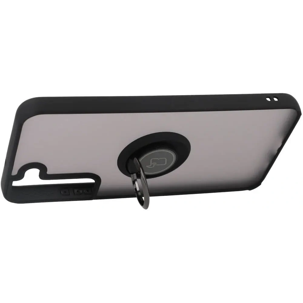 Wholesale Bizon Case Hybrid Ring Samsung Galaxy S22 Plus smoky with a black frame - BIZ1594 - {ean13} - Hurt