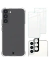 Bizon Case Clear Pack carcasă + 2x sticlă de ecran + sticlă de lentilă Samsung Galaxy S22 Plus transparentă