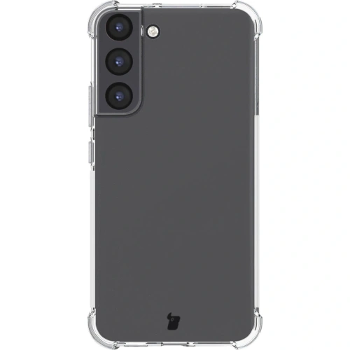 Etui + 2x szkło na ekran + obiektyw Bizon Case Clear Pack do Samsung Galaxy S22 Plus przezroczyste