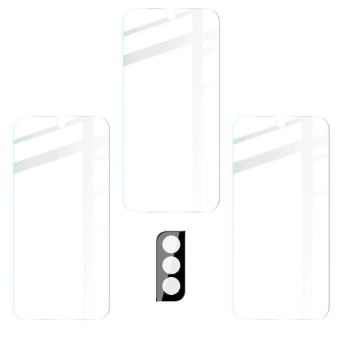 Szkło hartowane Bizon Glass Clear - 3 szt. + obiektyw Samsung Galaxy S22 Plus