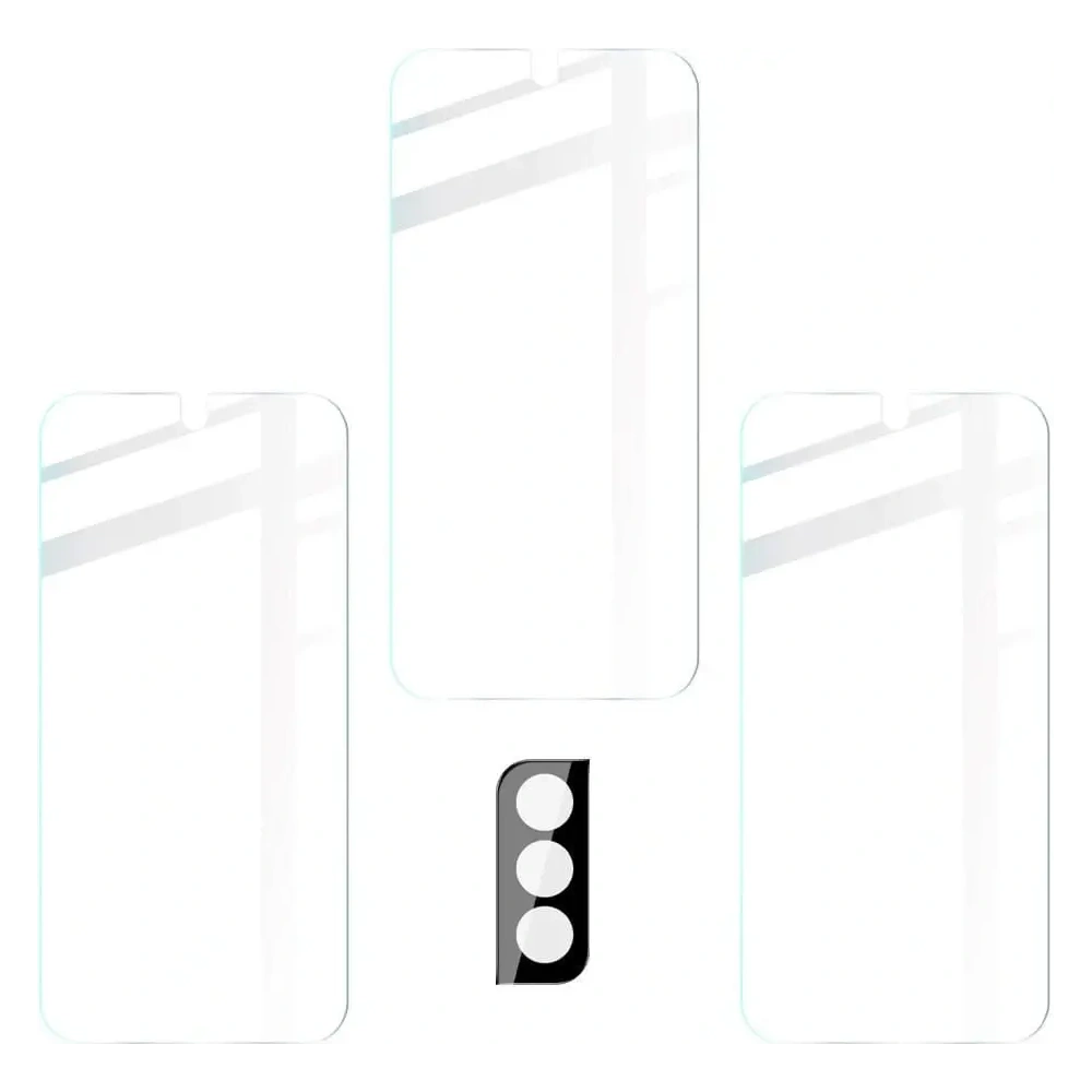 Wholesale Bizon Glass Clear tempered glass - 3 pcs. + lens glass Samsung Galaxy S22 Plus - BIZ1597 - {ean13} - Hurt