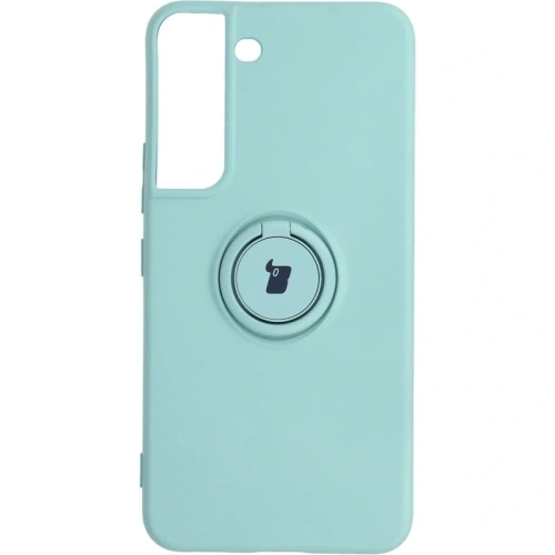 Etui Bizon Case Silicone Ring do Samsung Galaxy S22 Plus turkusowe
