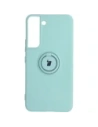 Etui Bizon Case Silicone Ring do Galaxy S22 Plus, turkusowe