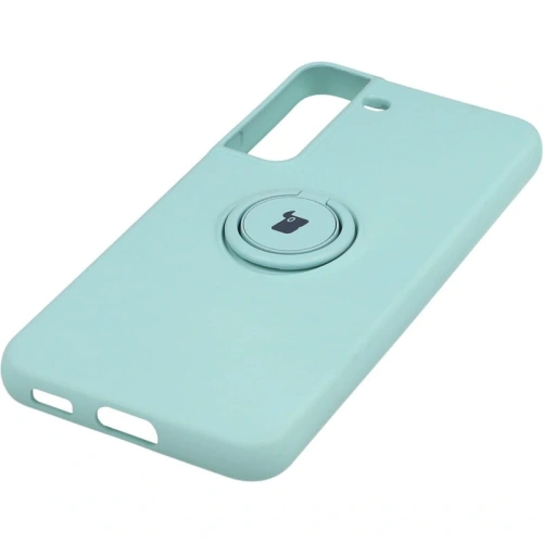 Etui Bizon Case Silicone Ring do Samsung Galaxy S22 Plus turkusowe