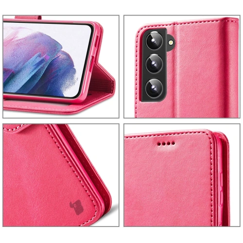 Etui Bizon Case Wallet Samsung Galaxy S22 Plus różowe