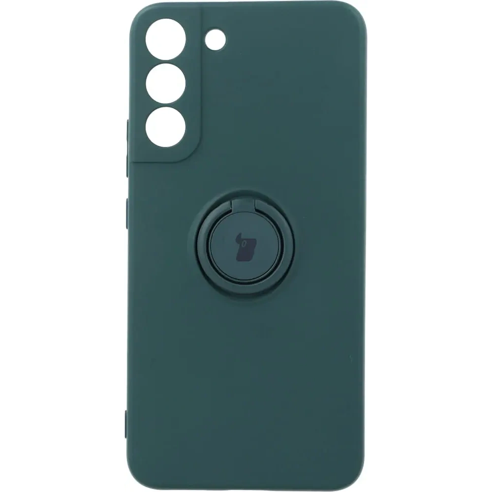 Hurtownia GSM - Etui Bizon Case Silicone Ring do Samsung Galaxy S22 Plus ciemnozielone - BIZ7783 - {ean13} - Hurt
