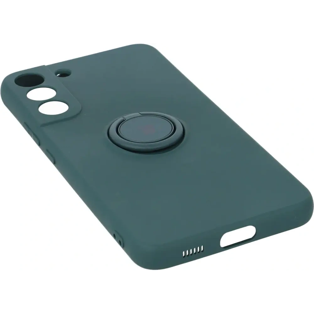 Hurtownia GSM - Etui Bizon Case Silicone Ring do Galaxy S22 Plus, ciemnozielone - BIZ7783 - {ean13} - Hurt