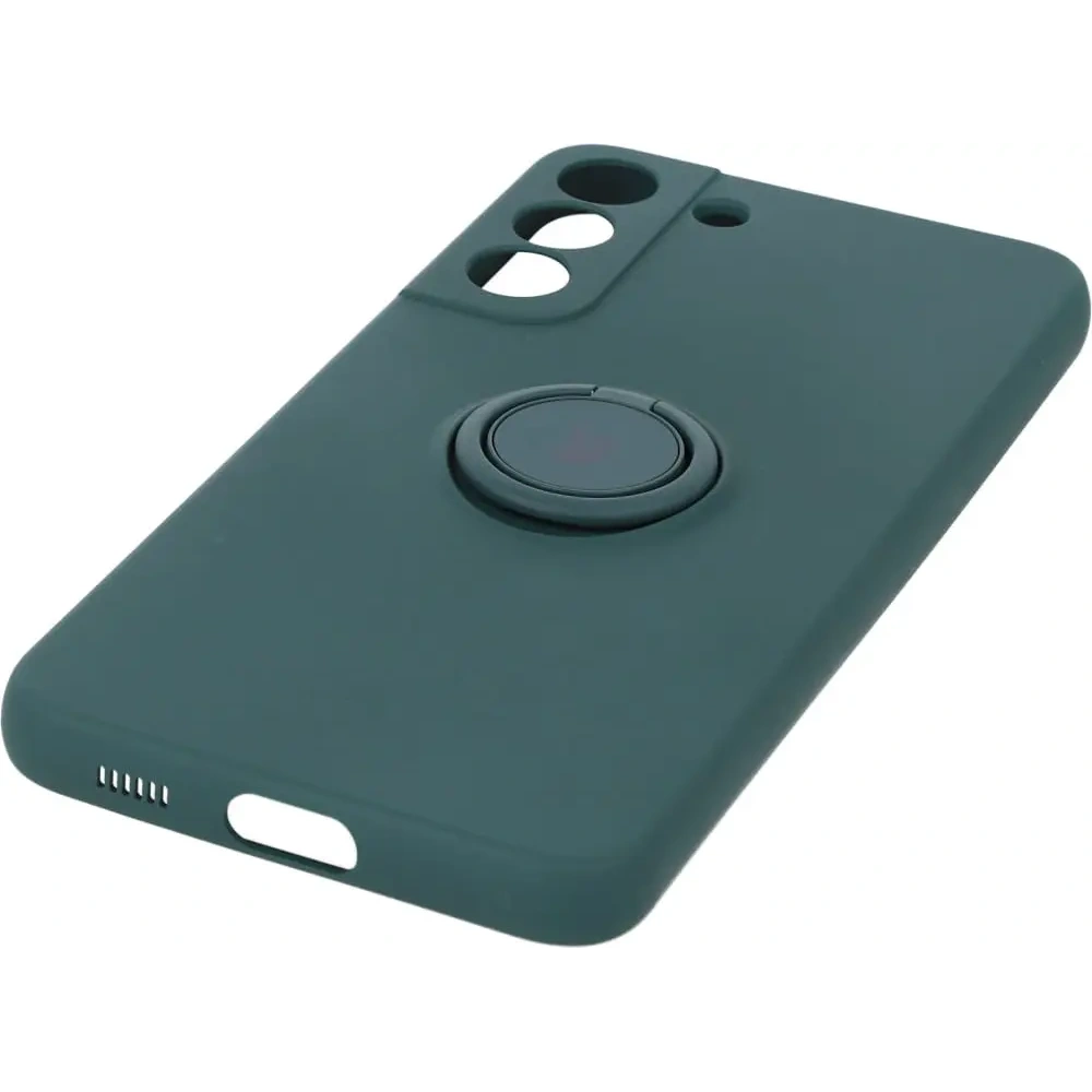 Hurtownia GSM - Etui Bizon Case Silicone Ring do Galaxy S22 Plus, ciemnozielone - BIZ7783 - {ean13} - Hurt
