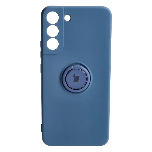 Etui Bizon Case Silicone Ring do Samsung Galaxy S22 Plus granatowe