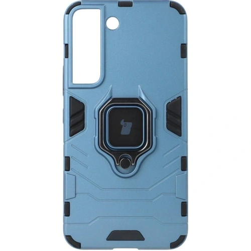 Etui Bizon Case Armor Ring do Samsung Galaxy S22 Plus niebieskie