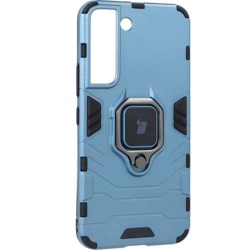 Etui Bizon Case Armor Ring do Samsung Galaxy S22 Plus niebieskie