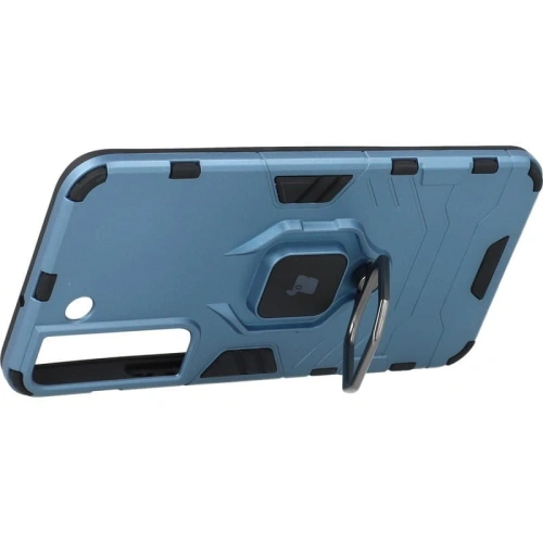 Etui Bizon Case Armor Ring do Samsung Galaxy S22 Plus niebieskie