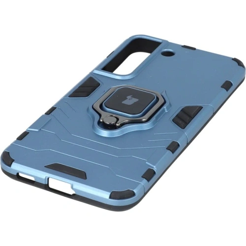 Etui Bizon Case Armor Ring do Samsung Galaxy S22 Plus niebieskie