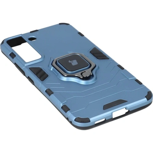 Etui Bizon Case Armor Ring do Samsung Galaxy S22 Plus niebieskie