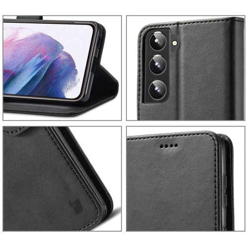 Etui Bizon Case Wallet do Samsung Galaxy S22 Plus czarne