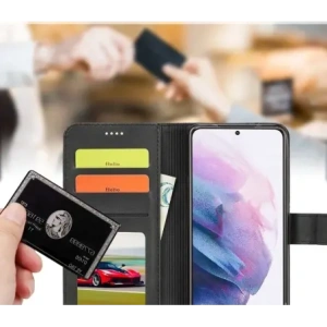 Hurtownia GSM - Etui Bizon Case Wallet do Samsung Galaxy S22 Plus czarne - BIZ7786 - {ean13} - Hurt