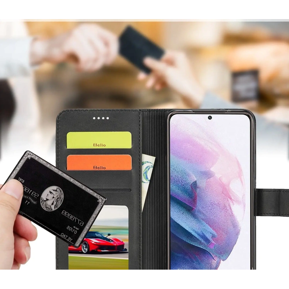 Hurtownia GSM - Etui Bizon Case Wallet do Galaxy S22 Plus, czarne - BIZ7786 - {ean13} - Hurt