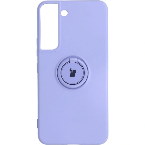 Etui Bizon Case Silicone Ring do Samsung Galaxy S22 Plus fioletowe