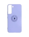Etui Bizon Case Silicone Ring do Galaxy S22 Plus, fioletowe