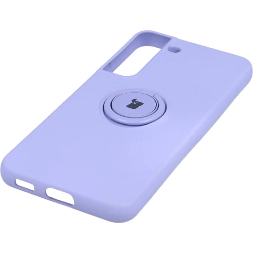 Etui Bizon Case Silicone Ring do Samsung Galaxy S22 Plus fioletowe