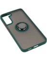 Hurtownia GSM - Etui z uchwytem na palec Bizon Case Hybrid Ring do Galaxy S22 Plus, przydymione z ciemnozieloną ramką - BIZ7788 - {ean13} - Hurt