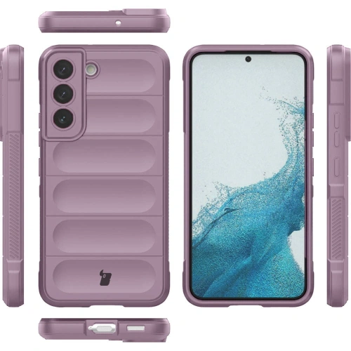 Pancerne etui Bizon Case Tur do Samsung Galaxy S22 Plus jasnofioletowe
