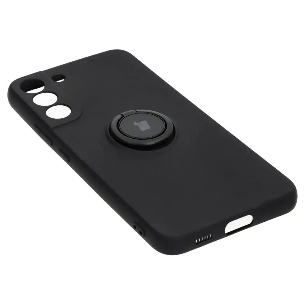 Hurtownia GSM - Etui Bizon Case Silicone Ring do Galaxy S22 Plus, czarne - BIZ7795 - {ean13} - Hurt