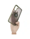 Wholesale Bizon Case Hybrid Ring Samsung Galaxy S22 Plus smoky with a green frame - BIZ7796 - {ean13} - Hurt