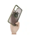Wholesale Bizon Case Hybrid Ring Samsung Galaxy S22 Plus smoky with a green frame - BIZ7796 - {ean13} - Hurt